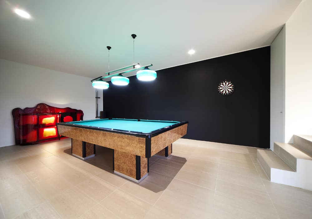 games room with pool table and darts
